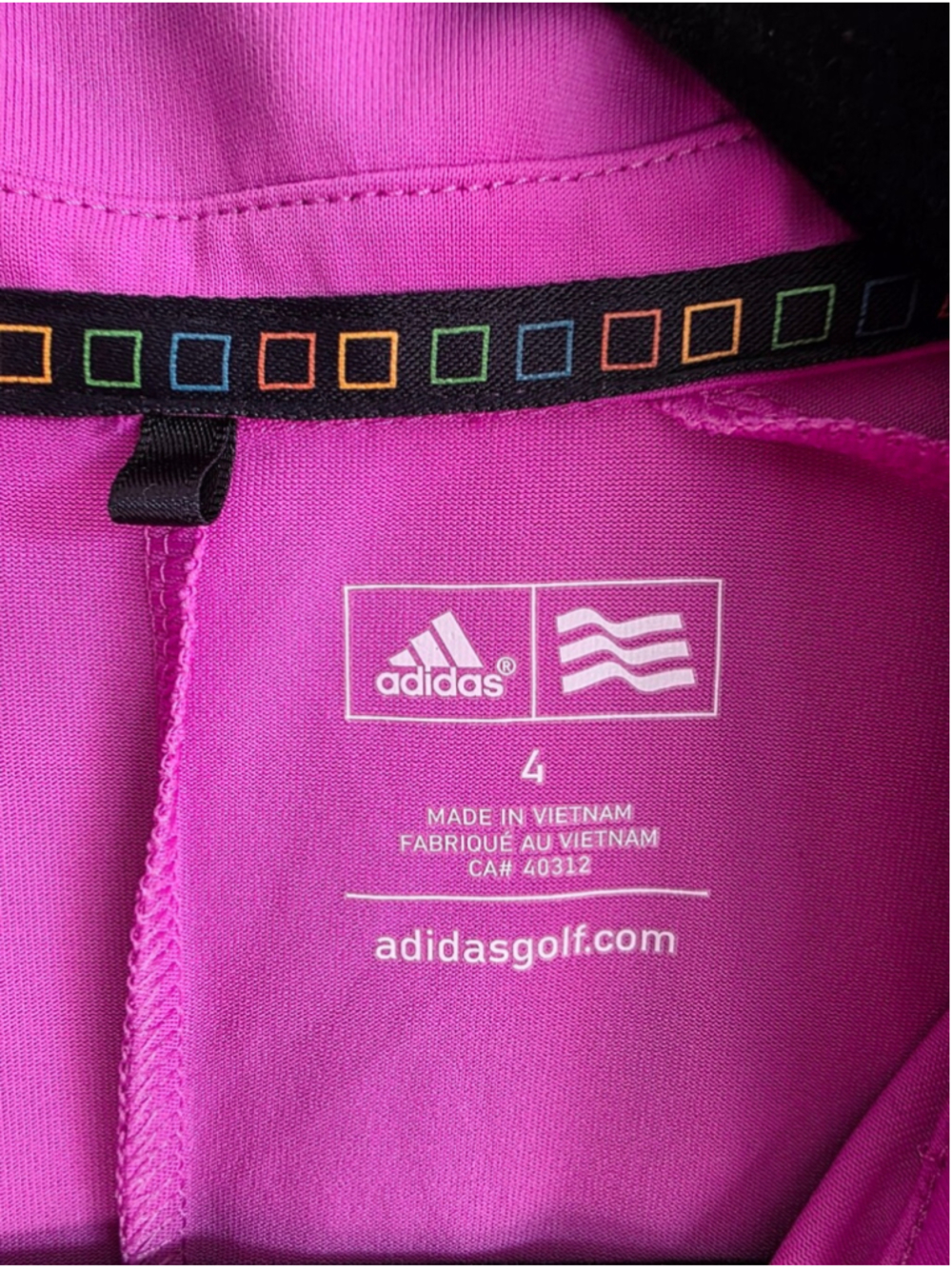Adidas Golf Pink Zip Front Athletic Dress Womens Size 4 Sleeveless Performance - Picture 5 of 8
